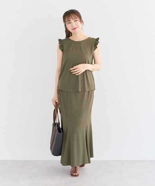 Sugar spoon(シュガースプーン)の「・SUGAR SPOON 【ラッシュガード】スカート(スカート・レディース・チャコールグレー/ブラック/カーキ・FREE)」の13枚目の写真