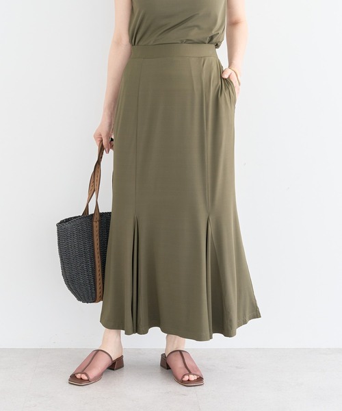 Sugar spoon(シュガースプーン)の「・SUGAR SPOON 【ラッシュガード】スカート(スカート・レディース・チャコールグレー/ブラック/カーキ・FREE)」の3枚目の写真