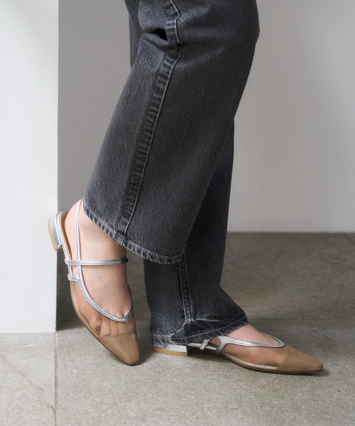 セール】シアーストラップスリングバック（その他シューズ）｜LE TALON