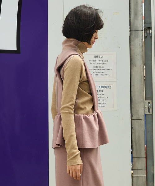 AVIE（アビィ）の「グリッターリブハイネック（Tシャツ/カットソー・レディース・シルバー/ブラック/ブロンズ・38）」の19枚目の写真