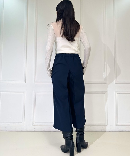 AVIE（アビィ）の「グリッターリブハイネック（Tシャツ/カットソー・レディース・シルバー/ブラック/ブロンズ・38）」の4枚目の写真