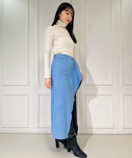 AVIE（アビィ）の「グリッターリブハイネック（Tシャツ/カットソー・レディース・シルバー/ブラック/ブロンズ・38）」の14枚目の写真