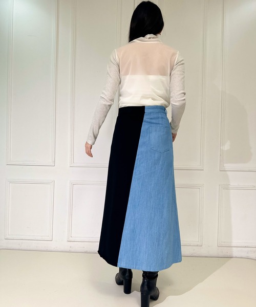 AVIE（アビィ）の「グリッターリブハイネック（Tシャツ/カットソー・レディース・シルバー/ブラック/ブロンズ・38）」の16枚目の写真