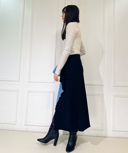 AVIE（アビィ）の「グリッターリブハイネック（Tシャツ/カットソー・レディース・シルバー/ブラック/ブロンズ・38）」の15枚目の写真