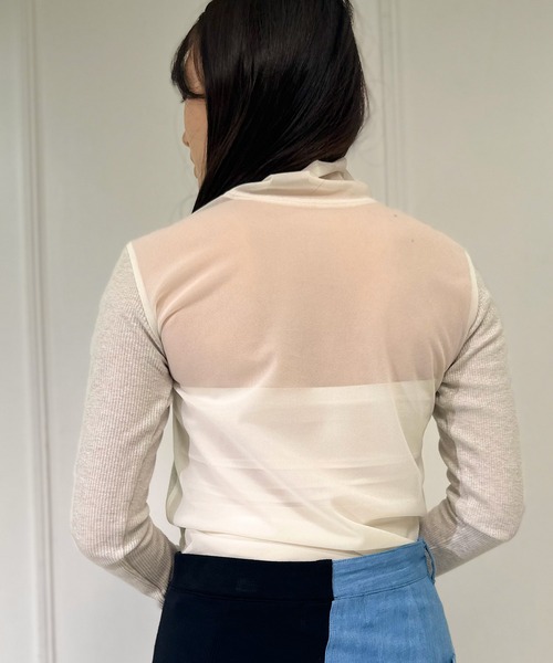 AVIE（アビィ）の「グリッターリブハイネック（Tシャツ/カットソー・レディース・シルバー/ブラック/ブロンズ・38）」の11枚目の写真