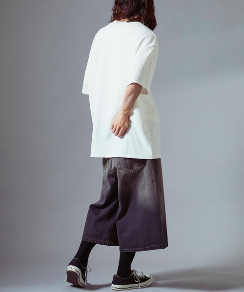 Theater code(シアターコード)の「Ribbed knit half-zip top / リブ編みニット ハーフジップトップス 2026年春夏(Tシャツ/カットソー・メンズ・ホワイト/アイボリー/ブラック・L/M)」の18枚目の写真