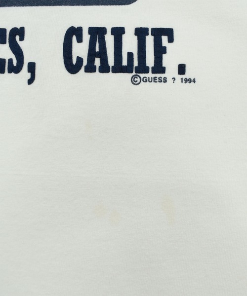 LABORATORY R（ラボラトリーアール）の「【USED】90’s GUESS カレッジ ロゴ Tシャツ USA製（Tシャツ/カットソー・メンズ・ホワイト・X-LARGE）」の13枚目の写真