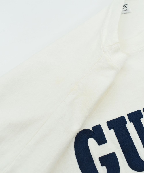 LABORATORY R（ラボラトリーアール）の「【USED】90’s GUESS カレッジ ロゴ Tシャツ USA製（Tシャツ/カットソー・メンズ・ホワイト・X-LARGE）」の7枚目の写真