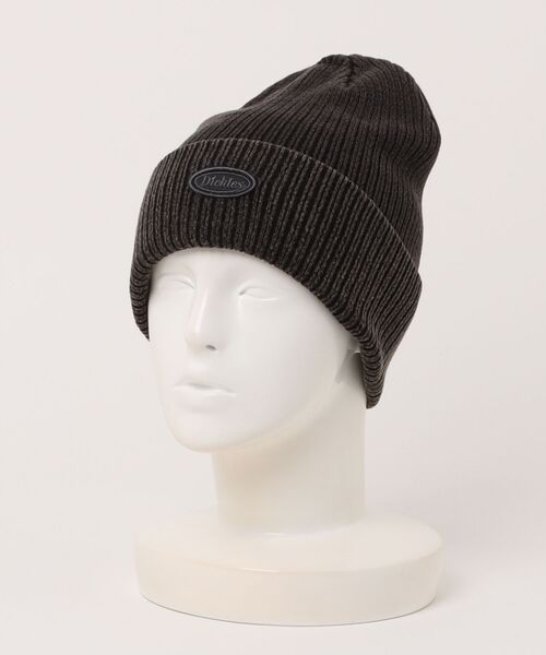 Dickies(ディッキーズ)の「【Dickies】DK EX CIRCLE LOGO PIGMENT KNIT WATCH / サークルロゴ ニットキャップ(ニットキャップ/ビーニー・メンズ・ブルー/ブラック/ブラウン/レッド/グリーン・FREE)」の2枚目の写真