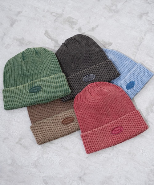 Dickies(ディッキーズ)の「【Dickies】DK EX CIRCLE LOGO PIGMENT KNIT WATCH / サークルロゴ ニットキャップ(ニットキャップ/ビーニー・メンズ・ブルー/ブラック/ブラウン/レッド/グリーン・FREE)」の7枚目の写真