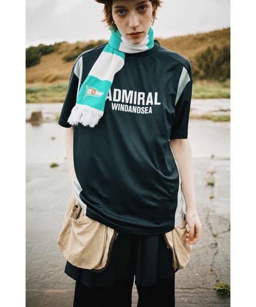 WIND AND SEA(ウィンダンシー)の「Admiral x WDS S/S Game Shirt(Tシャツ/カットソー・メンズ・ホワイト/ネイビー・M/L/S)」の3枚目の写真