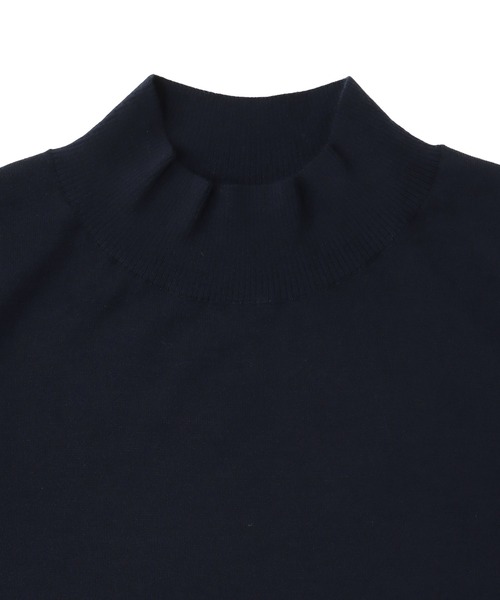 DRESSLAVE(ドレスレイブ)の「18G soft sheer mockneck pull(18ゲージソフトシアーモックネックプルオーバー)(ニット/セーター・レディース・ホワイト/オレンジ/ネイビー・38)」の10枚目の写真