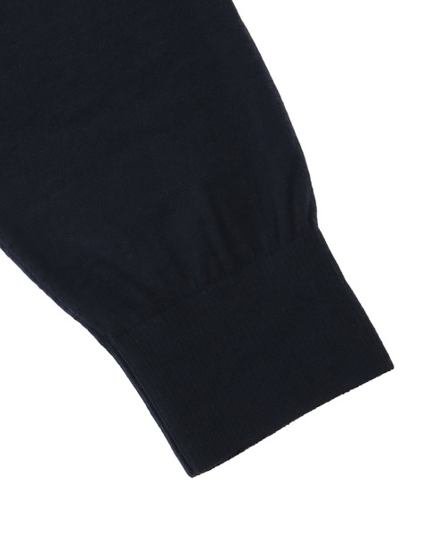 DRESSLAVE(ドレスレイブ)の「18G soft sheer mockneck pull(18ゲージソフトシアーモックネックプルオーバー)(ニット/セーター・レディース・ホワイト/オレンジ/ネイビー・38)」の9枚目の写真
