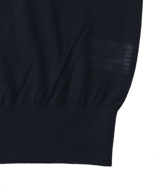 DRESSLAVE(ドレスレイブ)の「18G soft sheer mockneck pull(18ゲージソフトシアーモックネックプルオーバー)(ニット/セーター・レディース・ホワイト/オレンジ/ネイビー・38)」の8枚目の写真
