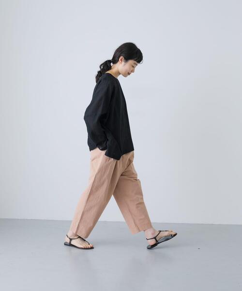 【週末セール】2025SS かぐれ　タグ有　ソフトローンシアーワイドプルオーバー ソフトローンシアーワイドプルオーバー（シャツ/ブラウス）｜か