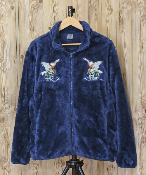 TopIsm(トップイズム)の「刺繍入り スタンドフルジップ フリースジャケット(ブルゾン・メンズ・ブラック系1/ブラック系3/ホワイト系4/ネイビー系1/ホワイト系1/ホワイト系2/ネイビー系4/ブラック系5/ネイビー系5/ネイビー系3/ブラック系2/ネイビー系2/ホワイト系3/ブラック系4/ホワイト系5・L/XL/M)」の19枚目の写真