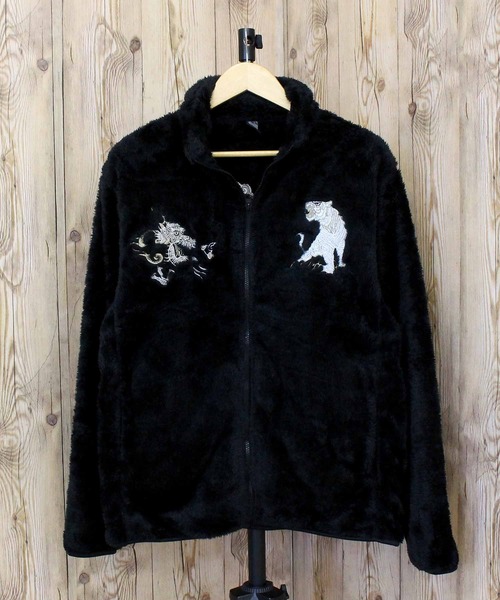 TopIsm(トップイズム)の「刺繍入り スタンドフルジップ フリースジャケット(ブルゾン・メンズ・ブラック系1/ブラック系3/ホワイト系4/ネイビー系1/ホワイト系1/ホワイト系2/ネイビー系4/ブラック系5/ネイビー系5/ネイビー系3/ブラック系2/ネイビー系2/ホワイト系3/ブラック系4/ホワイト系5・L/XL/M)」の16枚目の写真
