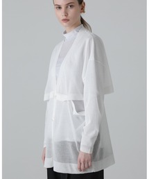【美品】ADORE アドーア ウールロングカーディガン スリット ブラック ドライストレッチカーディガン （ニット・セーター）｜ADORE