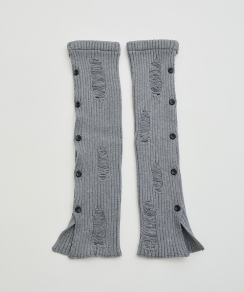 DTYYPE(ドタイプ)の「ダメージルーズソックス/レッグカバー/ウォーマー(レッグウォーマー・レディース・ブラック/グレー/ホワイト・FREE)」の5枚目の写真