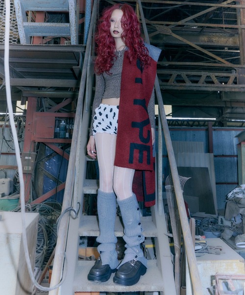 DTYYPE(ドタイプ)の「ダメージルーズソックス/レッグカバー/ウォーマー(レッグウォーマー・レディース・ブラック/グレー/ホワイト・FREE)」の4枚目の写真