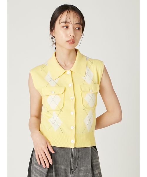 ノースリポロニットジレ（ニット/セーター）｜FRAY I.D（フレイ