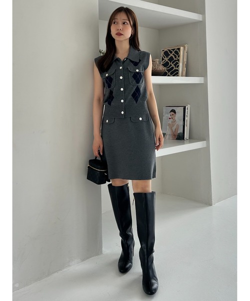 ノースリポロニットジレ（ニット/セーター）｜FRAY I.D（フレイ