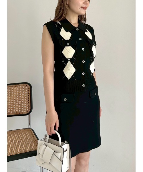 ノースリポロニットジレ（ニット/セーター）｜FRAY I.D（フレイ