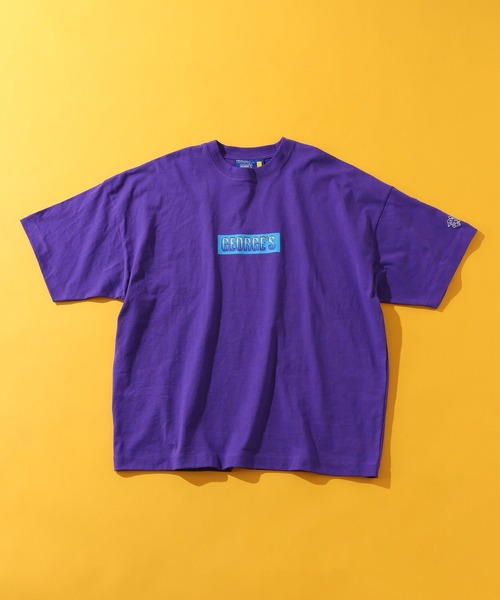 GEORGE'S（ジョージズ）の「グラスロゴ Tシャツ（Tシャツ/カットソー・メンズ・ブラック/オフホワイト/パープル・LARGE/MEDIUM）」の2枚目の写真