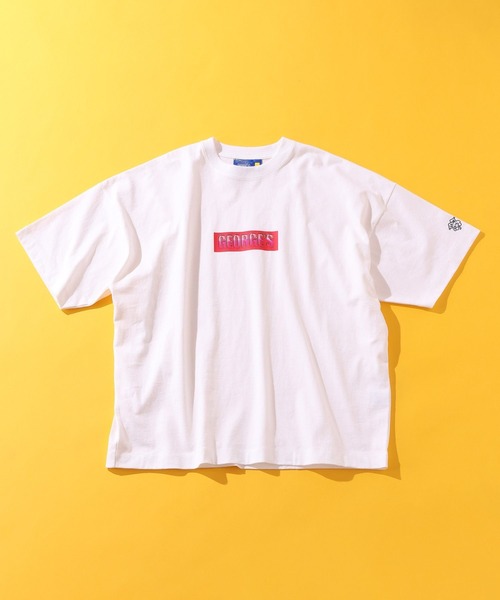 GEORGE'S（ジョージズ）の「グラスロゴ Tシャツ（Tシャツ/カットソー・メンズ・ブラック/オフホワイト/パープル・LARGE/MEDIUM）」の3枚目の写真