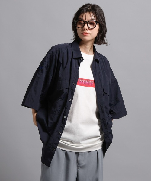 GEORGE'S（ジョージズ）の「グラスロゴ Tシャツ（Tシャツ/カットソー・メンズ・ブラック/オフホワイト/パープル・LARGE/MEDIUM）」の9枚目の写真