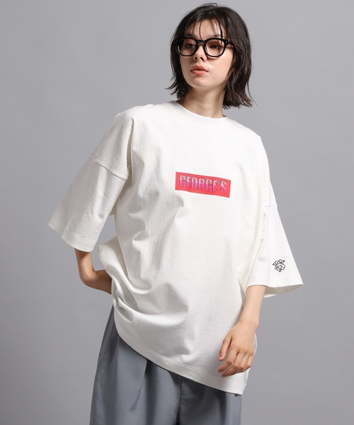 GEORGE'S（ジョージズ）の「グラスロゴ Tシャツ（Tシャツ/カットソー・メンズ・ブラック/オフホワイト/パープル・LARGE/MEDIUM）」の10枚目の写真