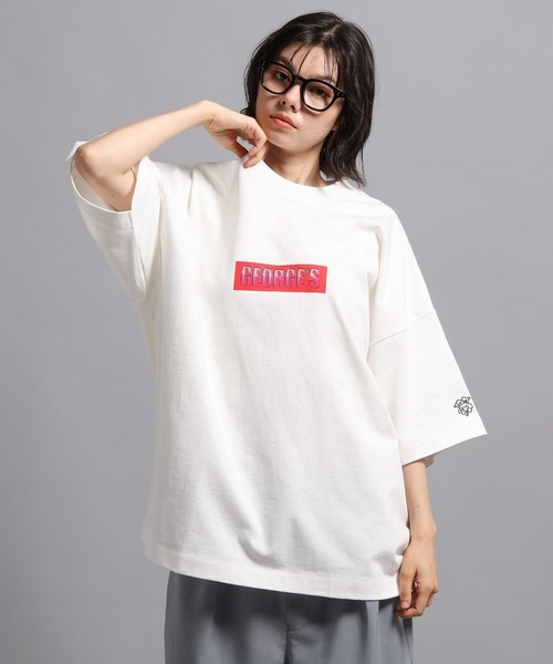 GEORGE'S（ジョージズ）の「グラスロゴ Tシャツ（Tシャツ/カットソー・メンズ・ブラック/オフホワイト/パープル・LARGE/MEDIUM）」の15枚目の写真