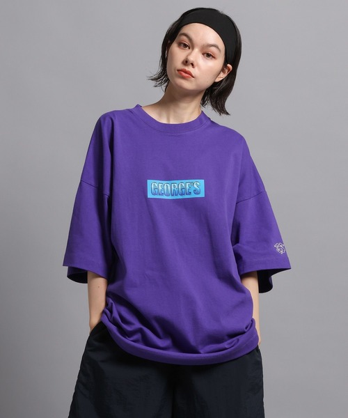 GEORGE'S（ジョージズ）の「グラスロゴ Tシャツ（Tシャツ/カットソー・メンズ・ブラック/オフホワイト/パープル・LARGE/MEDIUM）」の22枚目の写真