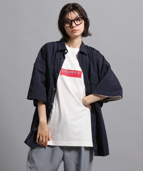 GEORGE'S（ジョージズ）の「グラスロゴ Tシャツ（Tシャツ/カットソー・メンズ・ブラック/オフホワイト/パープル・LARGE/MEDIUM）」の7枚目の写真