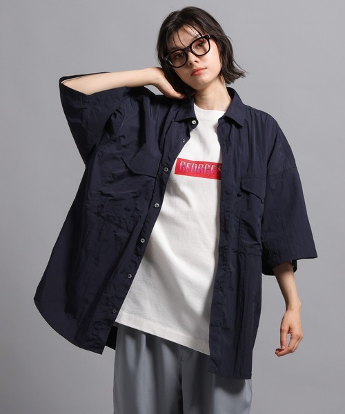 GEORGE'S（ジョージズ）の「グラスロゴ Tシャツ（Tシャツ/カットソー・メンズ・ブラック/オフホワイト/パープル・LARGE/MEDIUM）」の8枚目の写真