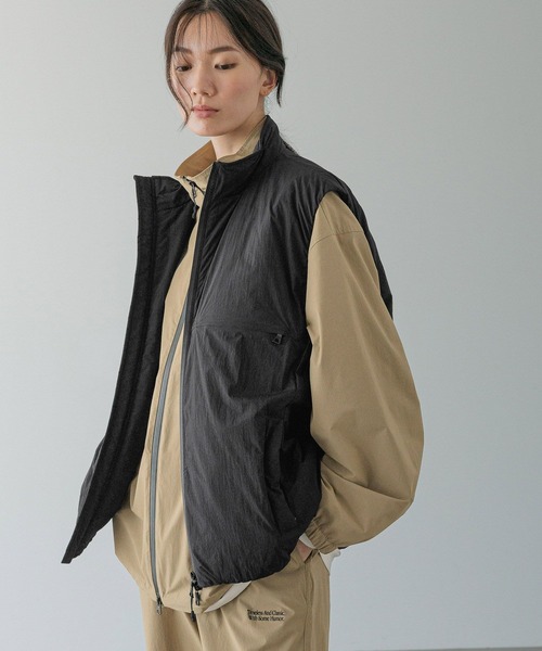 LOWRYS FARM（ローリーズファーム）の「【LFM(U)】エアサーマルスタンドベスト　 494556（ダウンジャケット/コート・メンズ・ブラック/ライトグレー・MEDIUM/LARGE）」の20枚目の写真