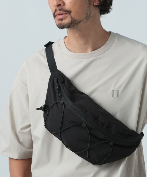 BAYFLOW（ベイフロー）の「【BUDDIES Dept.】ナイロンウエストバッグ（ボディバッグ/ウエストポーチ・メンズ・ブラック/グレー・FREE）」の2枚目の写真