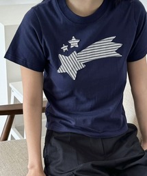 HALEY PESCA/Shooting Star パッチワークTシャツ