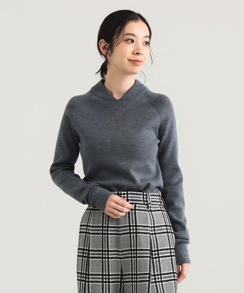 セール】【1/1値下げ】AK+1 / MA-1 リブカラー プルオーバー（ニット