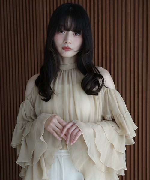 EIMY ISTOIRE（エイミーイストワール）の「ラッフルトップス フリル