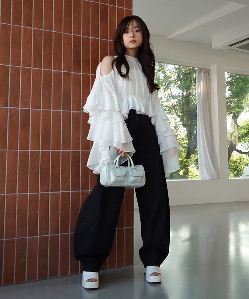 eimy ラッフルトップス ラッフルトップス