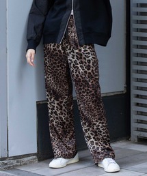 Munich | メッシュベロア＆レオパードプリントベロアイージーパンツ(その他パンツ)