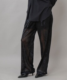 Munich | メッシュベロア＆レオパードプリントベロアイージーパンツ(その他パンツ)