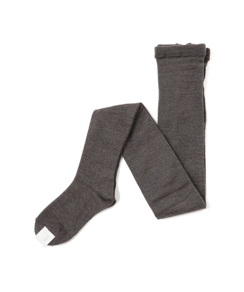 Demi-Luxe BEAMS（デミルクス ビームス）の「【1/15再値下げ】AK+1 / ウール混 天竺 タイツ（タイツ/ストッキング・レディース・オリーブ/チャコールグレー・ONE SIZE）」の3枚目の写真