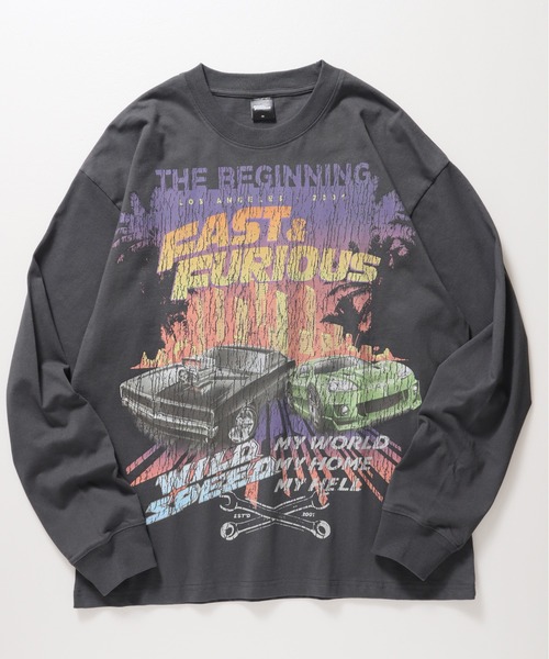 ALWAYS GOOD TIME（オルウェイズグッドタイム）の「【FAST＆FURIOUS/ワイルドスピード】ピグメント風プリントロンＴ（Tシャツ/カットソー・メンズ・アイボリー/スミクロ/ホワイト系その他/ブラック系その他・M/L/LL）」の21枚目の写真