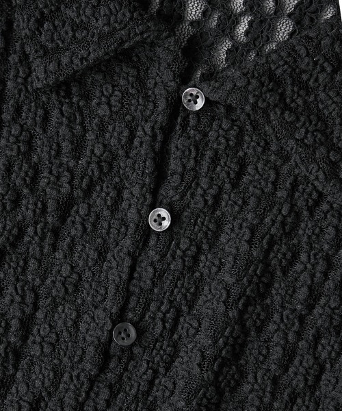 VIS（ビス）の「レースポロ襟カーディガン（カーディガン/ボレロ・レディース・ブラック/ブラウン系その他2/キナリ・FREE）」の13枚目の写真