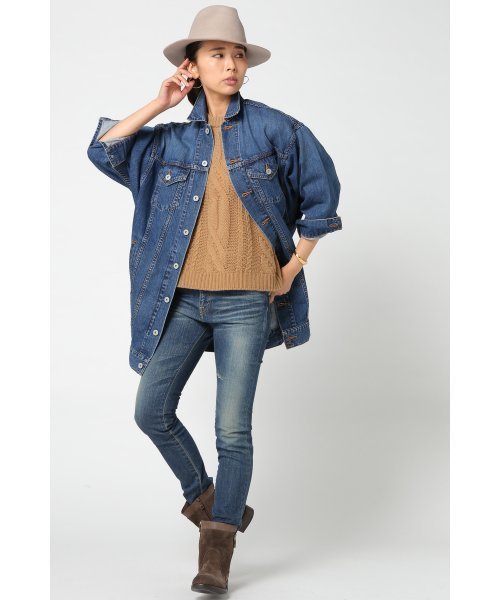 JOURNAL STANDARD(ジャーナルスタンダード)の「ビックケーブルプルオーバー#(ニット/セーター・レディース・カーキ/ホワイト/ベージュ・FREE)」の5枚目の写真