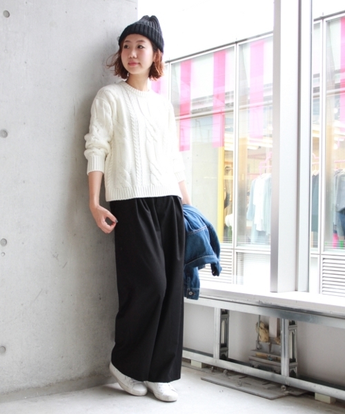 JOURNAL STANDARD(ジャーナルスタンダード)の「ビックケーブルプルオーバー#(ニット/セーター・レディース・カーキ/ホワイト/ベージュ・FREE)」の18枚目の写真