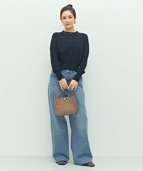 NOLLEY’S(ノーリーズ)の「《手洗い可能》襟レース2WAYプルオーバーニット(ニット/セーター・レディース・ブラック/チャコールグレー/ネイビー・38)」の20枚目の写真