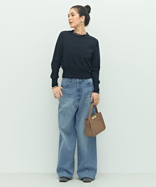NOLLEY’S(ノーリーズ)の「《手洗い可能》襟レース2WAYプルオーバーニット(ニット/セーター・レディース・ブラック/チャコールグレー/ネイビー・38)」の21枚目の写真